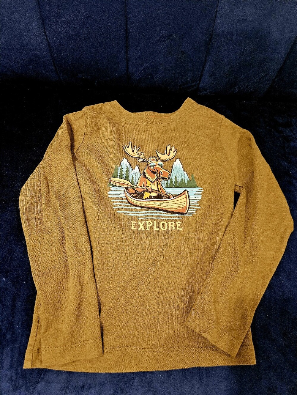 Olibe Green Heathered Moose Print 3t